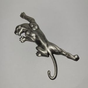 Vintage JJ 1986 Pewter Jaguar Brooch